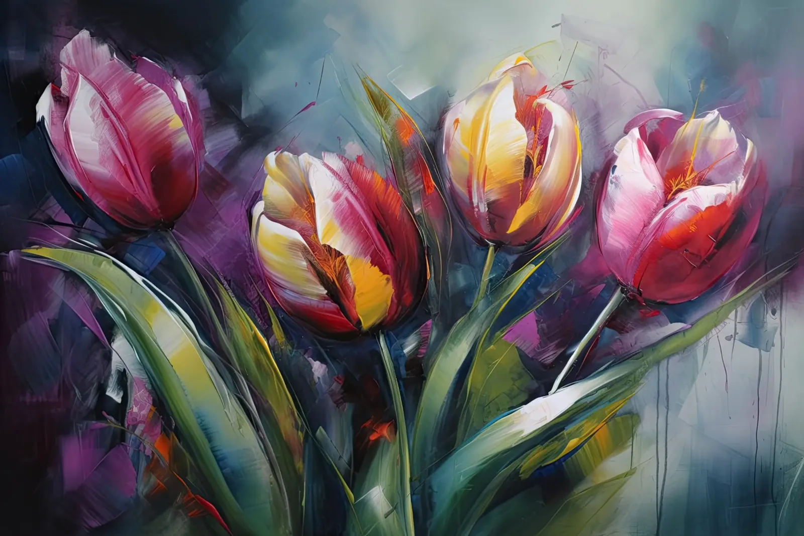 Muurkunst van Imagine canvas met Baklijst van Imagine