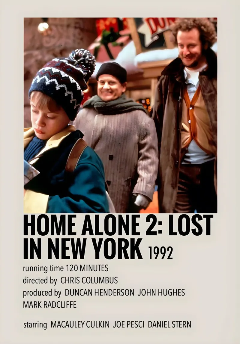 HOME ALONE 2 LOST IN NEW YORK 1992 carta hahnemühle da MVFminimalist