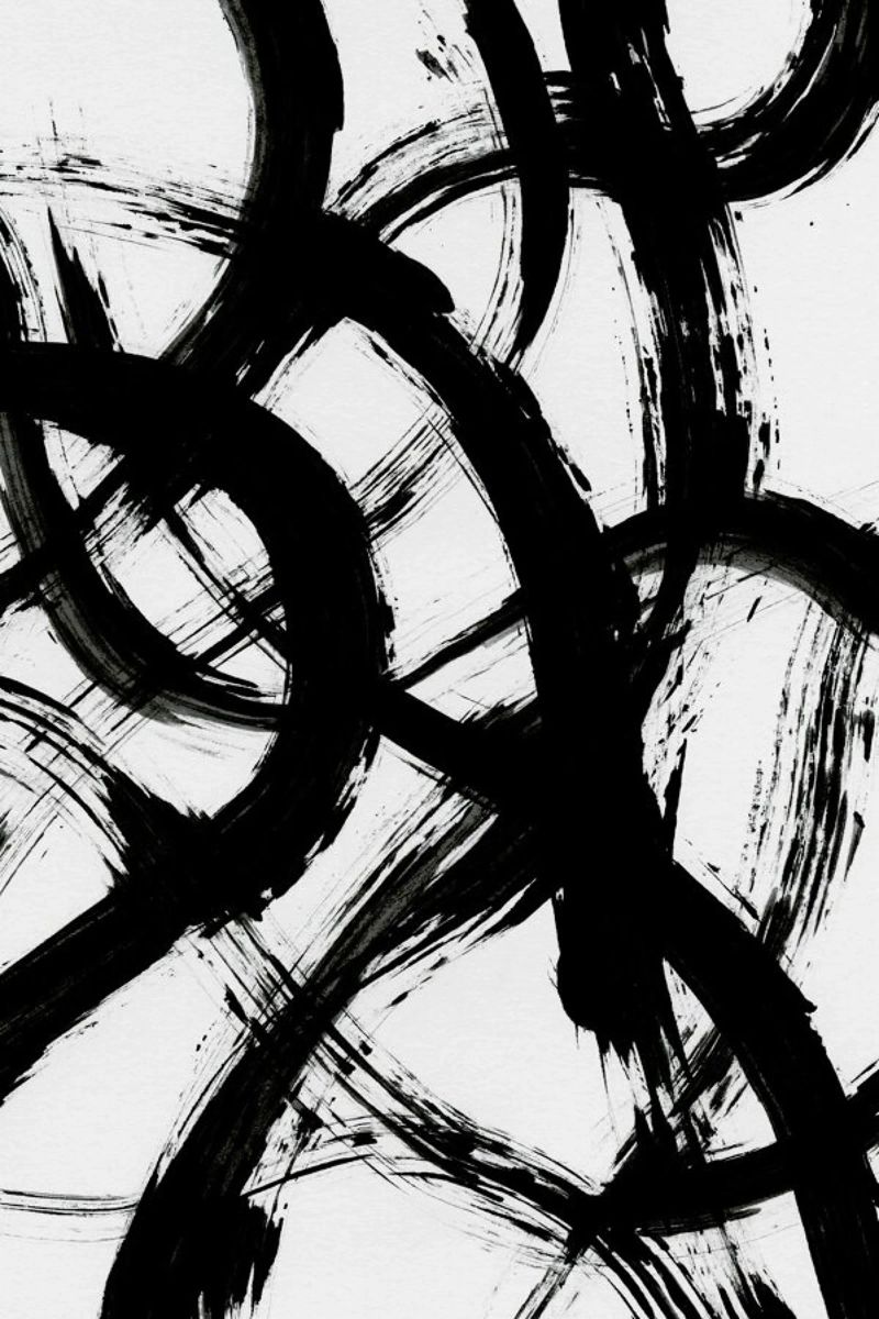 Abstract Brush Strokes 98X Poster von Mareike Böhmer