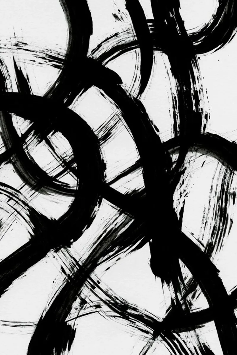 Abstract Brush Strokes 98X poster da Mareike Böhmer
