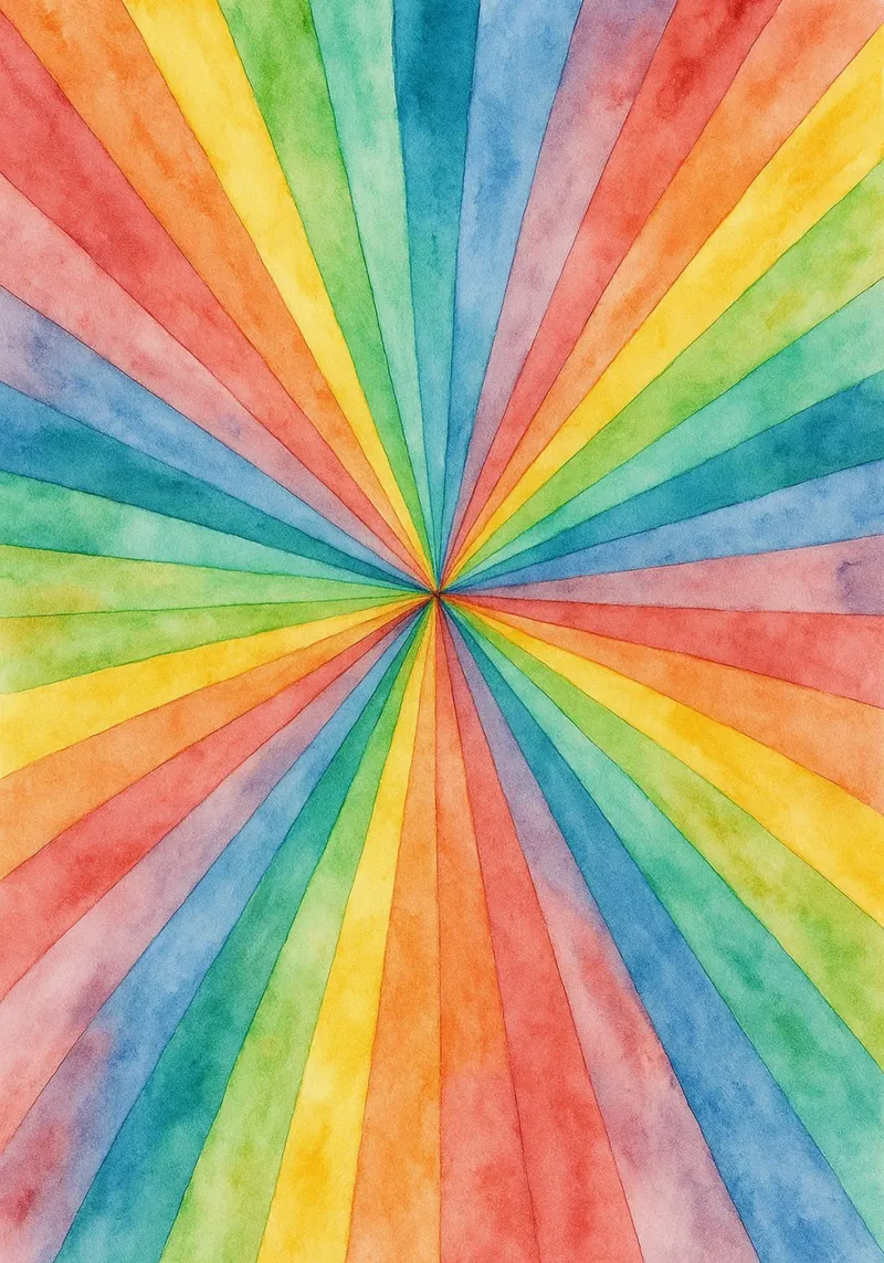 línea geométrica abstracta arco iris metacrilato de arkhanz