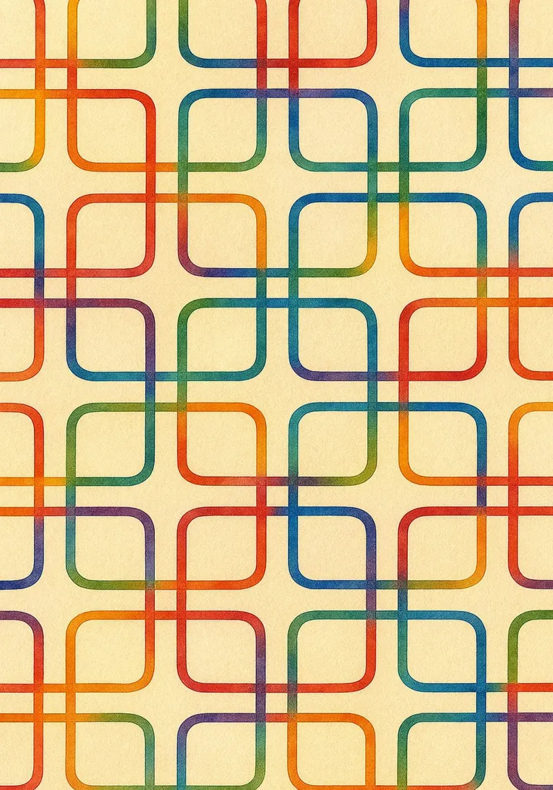 linea geometrica astratta quadrata colorfull plexiglass da arkhanz