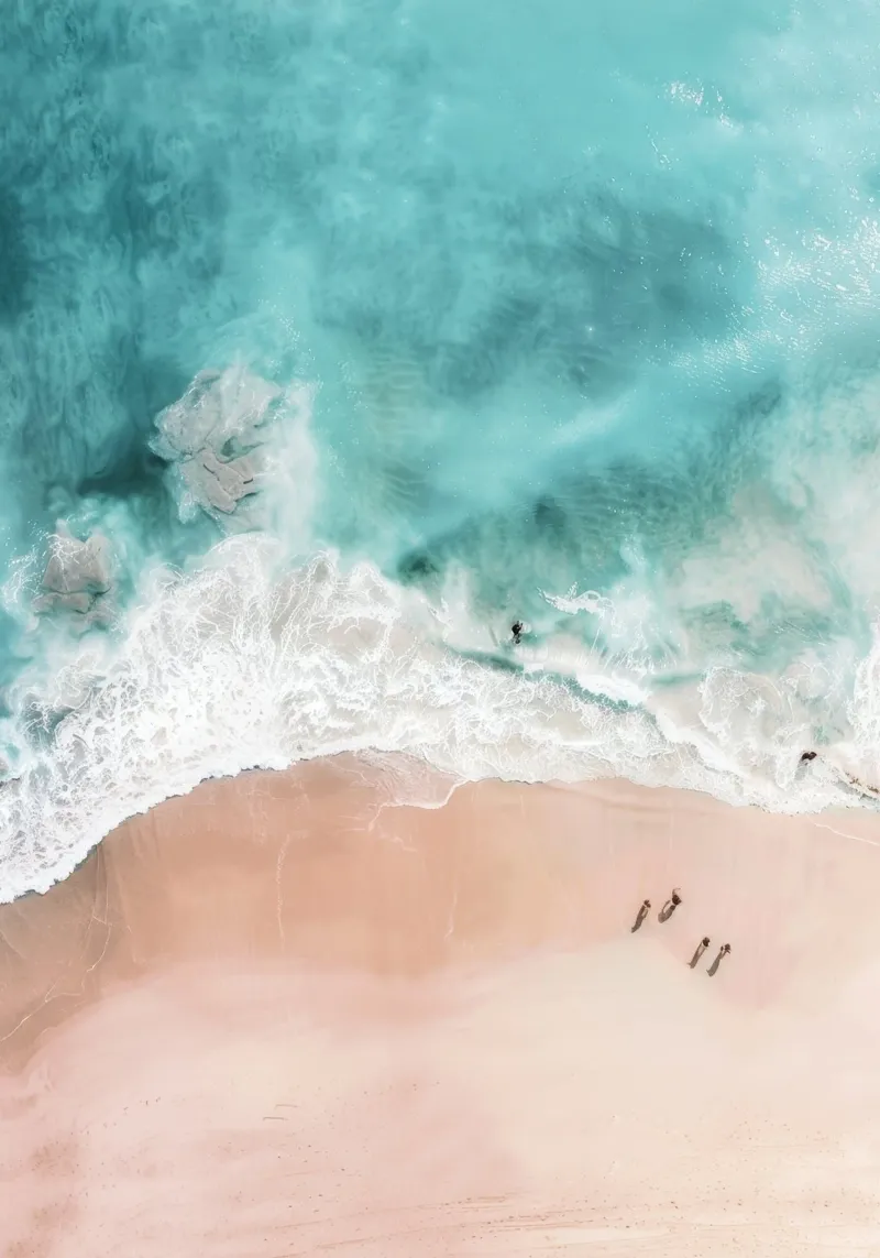 Pink Sand Beach Print pellicola backlit da Nadjaa