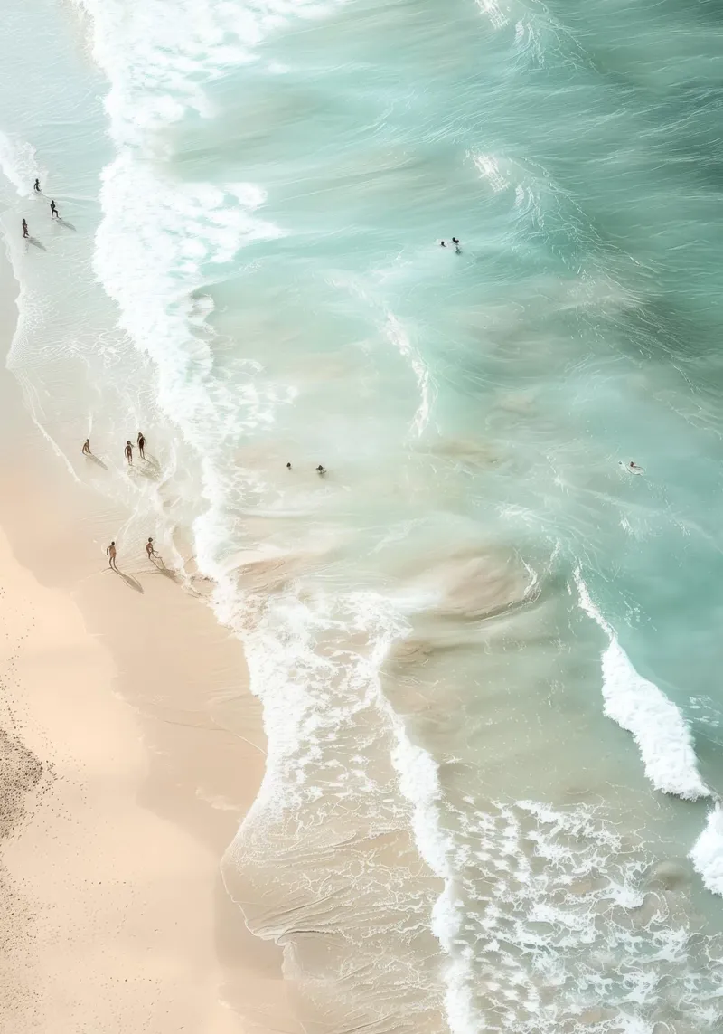 Soft Coastal Beach Scene pellicola backlit da Nadjaa