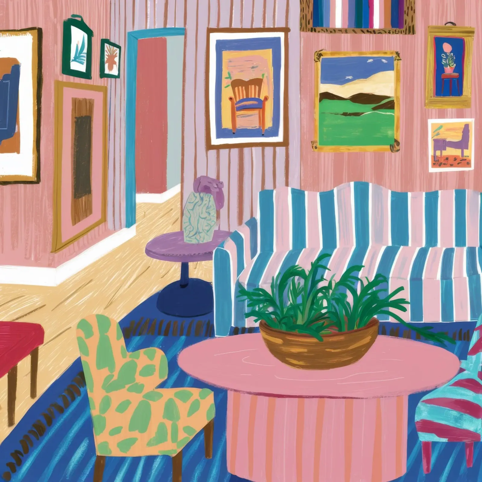 Gallery Wall Garden canvas by Tiga Bersama