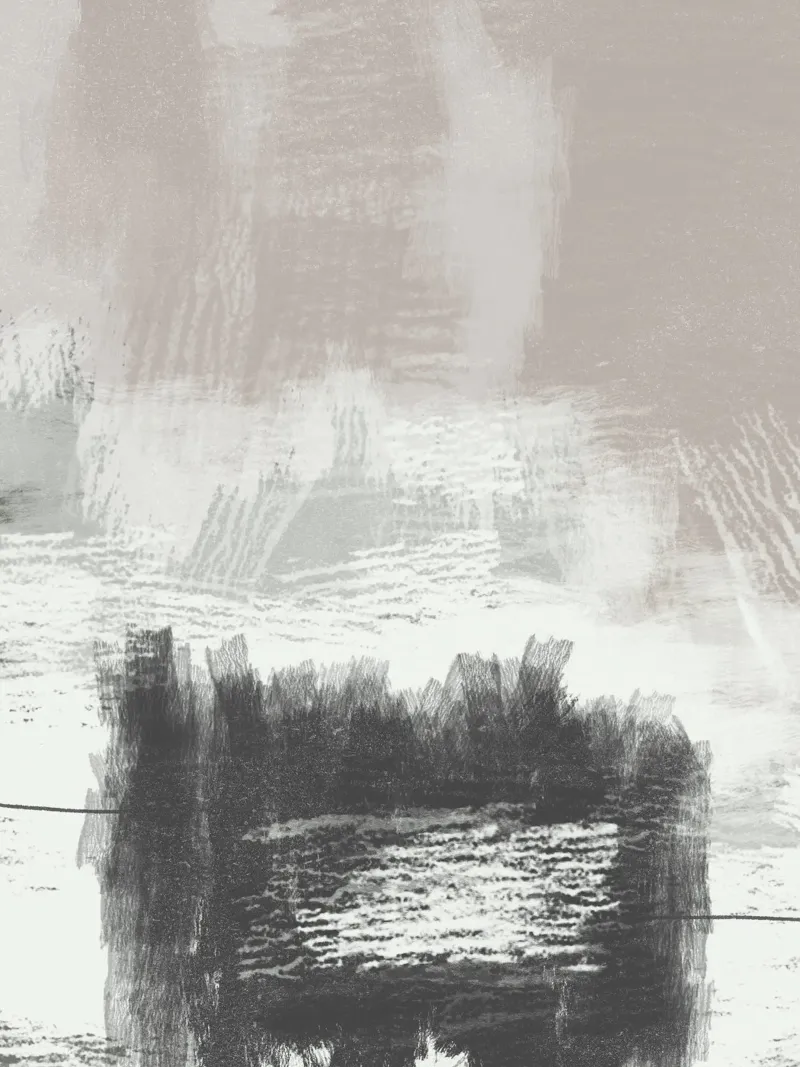 Abstract artwork with brush strokes alluminio dibond da Imaginative
