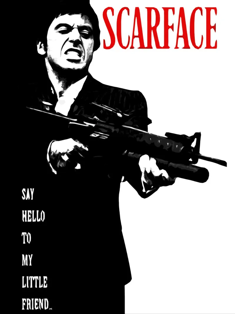 Scarface Say Hello To My Little Friend canvas by ontoseno