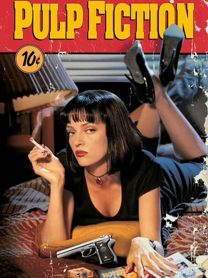 Pulp Fiction 2 Arte poster con telaio in legno da ontoseno