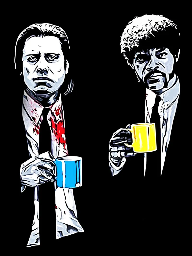 Pulp Fiction movie 3 Art canvas with Floater frame by ontoseno