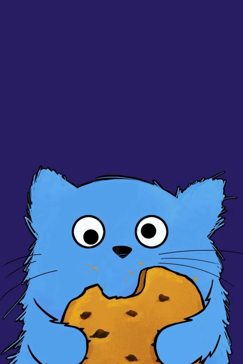 Cat Cookie pellicola backlit da Doozal
