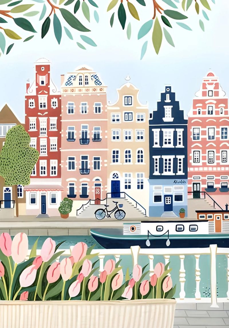Amsterdam poster van Neil Parker