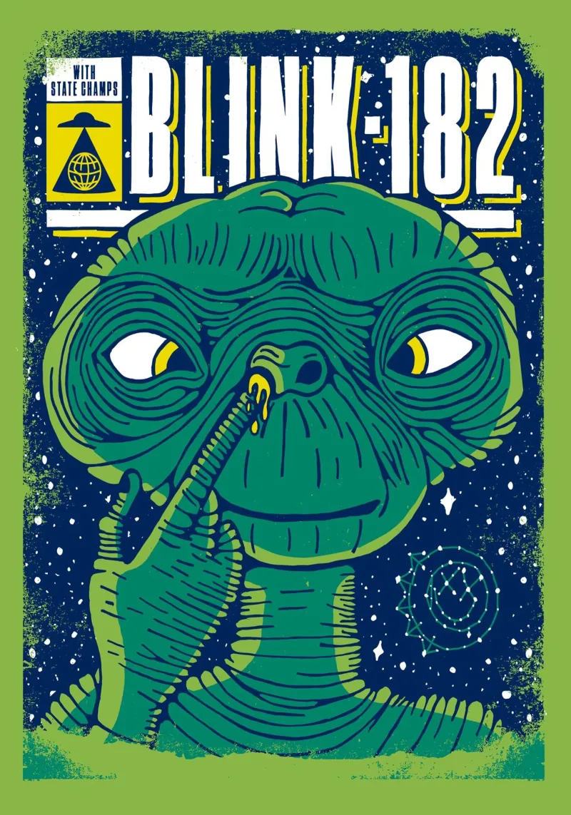 Blink 182 Alien With State Champs poster da lucasmeier