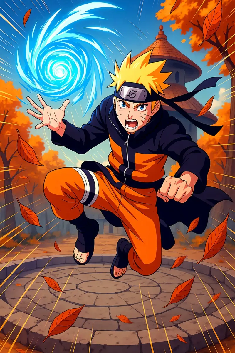 Naruto poster con telaio in plastica da Agus Creative