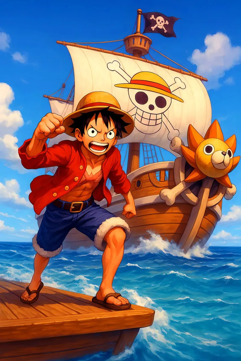 Monkey D. Luffy pellicola backlit da Agus Creative