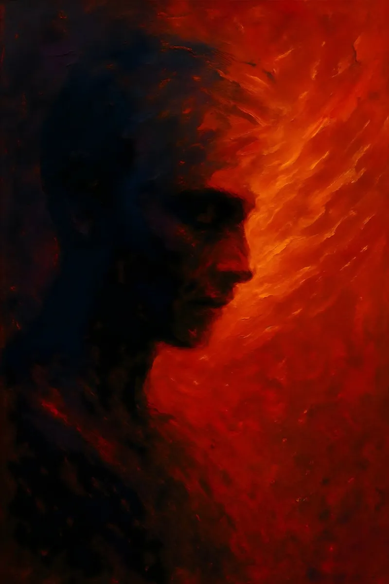 Ember Silhouette poster con telaio in plastica da Art.Piece