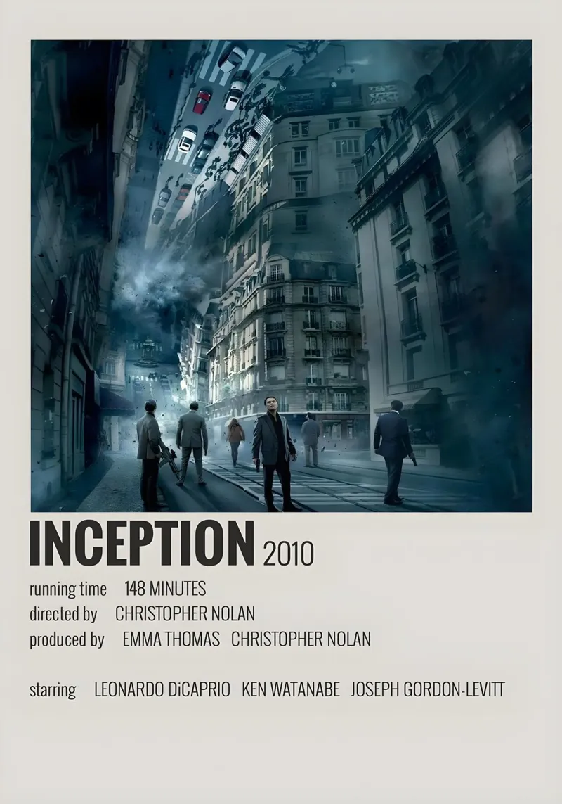 INCEPTION 2010 pellicola backlit da MVFminimalist