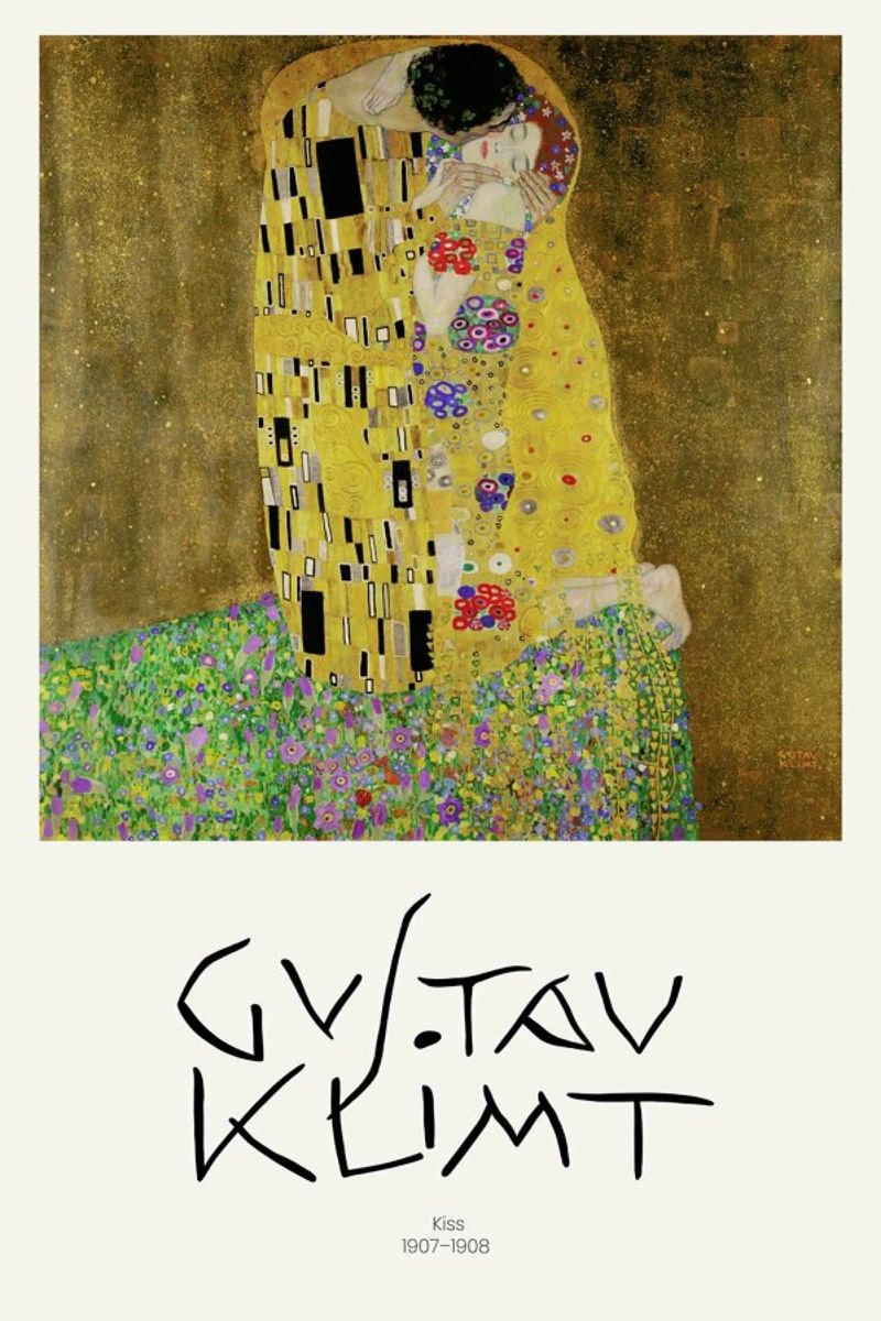 Klimt - The Kiss III Poster von Vintage by JUNIQE