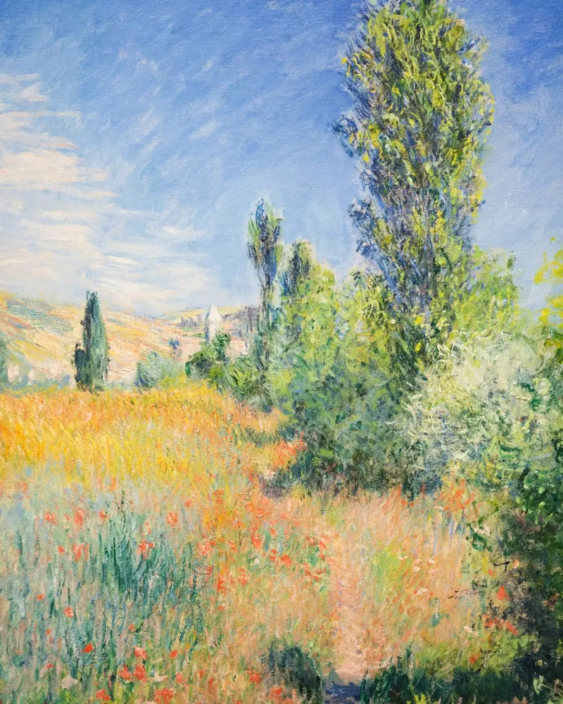 Paesaggio sull'Île Saint-Martin di Claude Monet (1881) pellicola backlit da Monet Art Prints