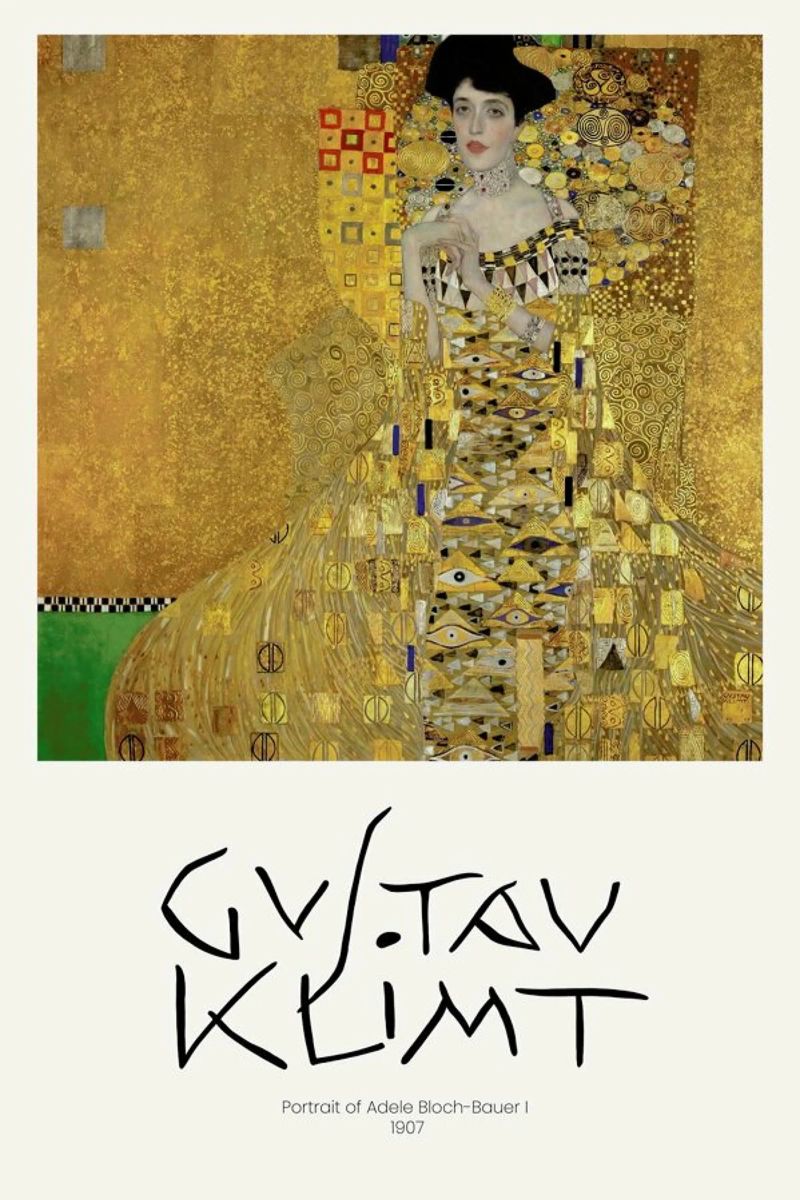 Klimt - Portrait Of Adele Bloch-Bauer I, 1907 Poster von Vintage by JUNIQE