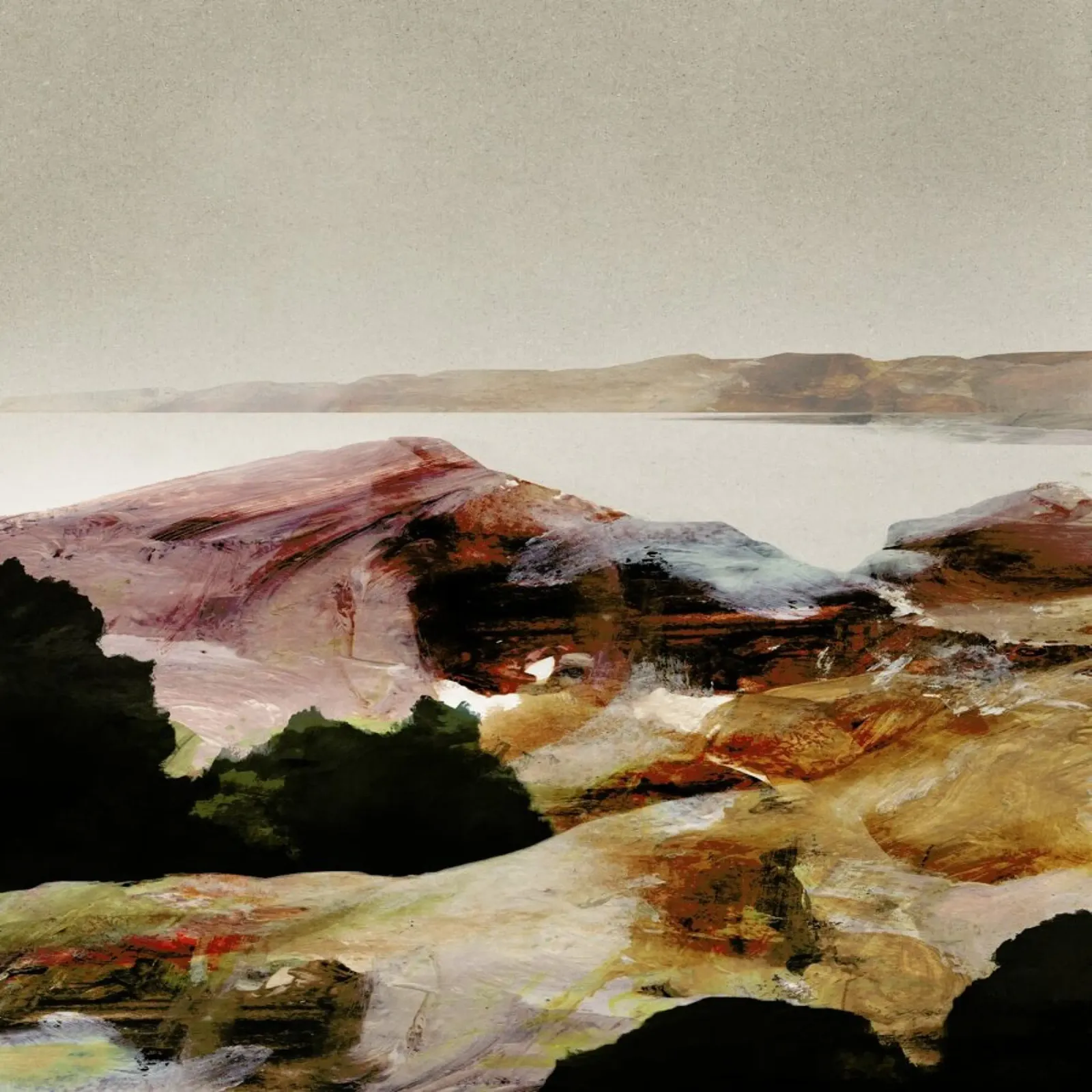 Hope Lookout Poster mit Aluminium Rahmen von Dan Hobday