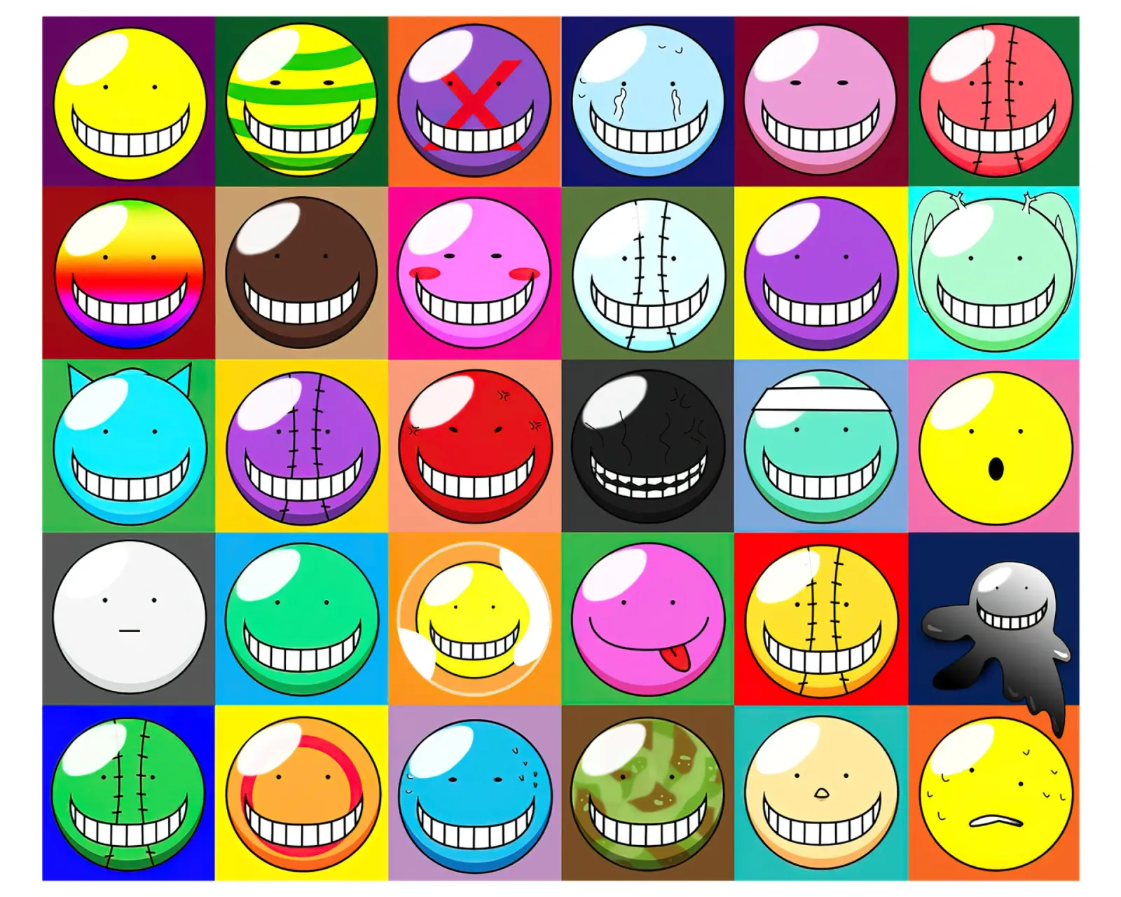 volti di koro sensei pellicola backlit da Green