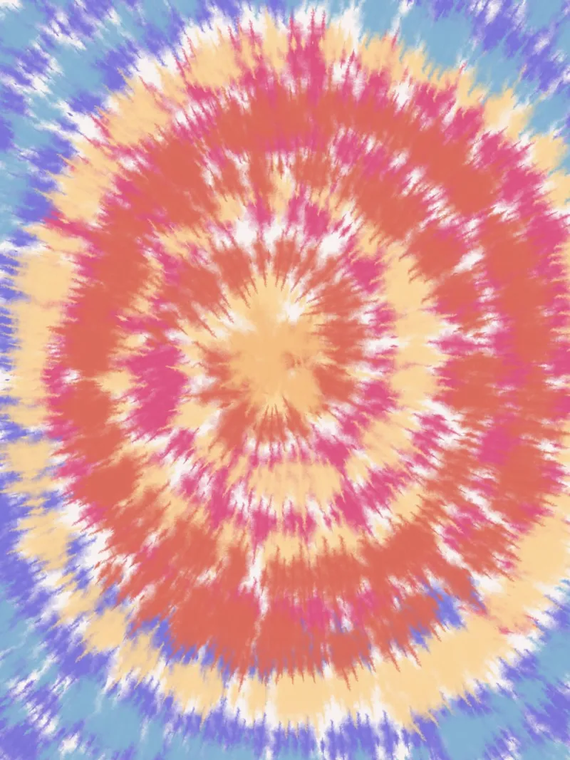 Radial pattern tie dye canvas by Little Dean