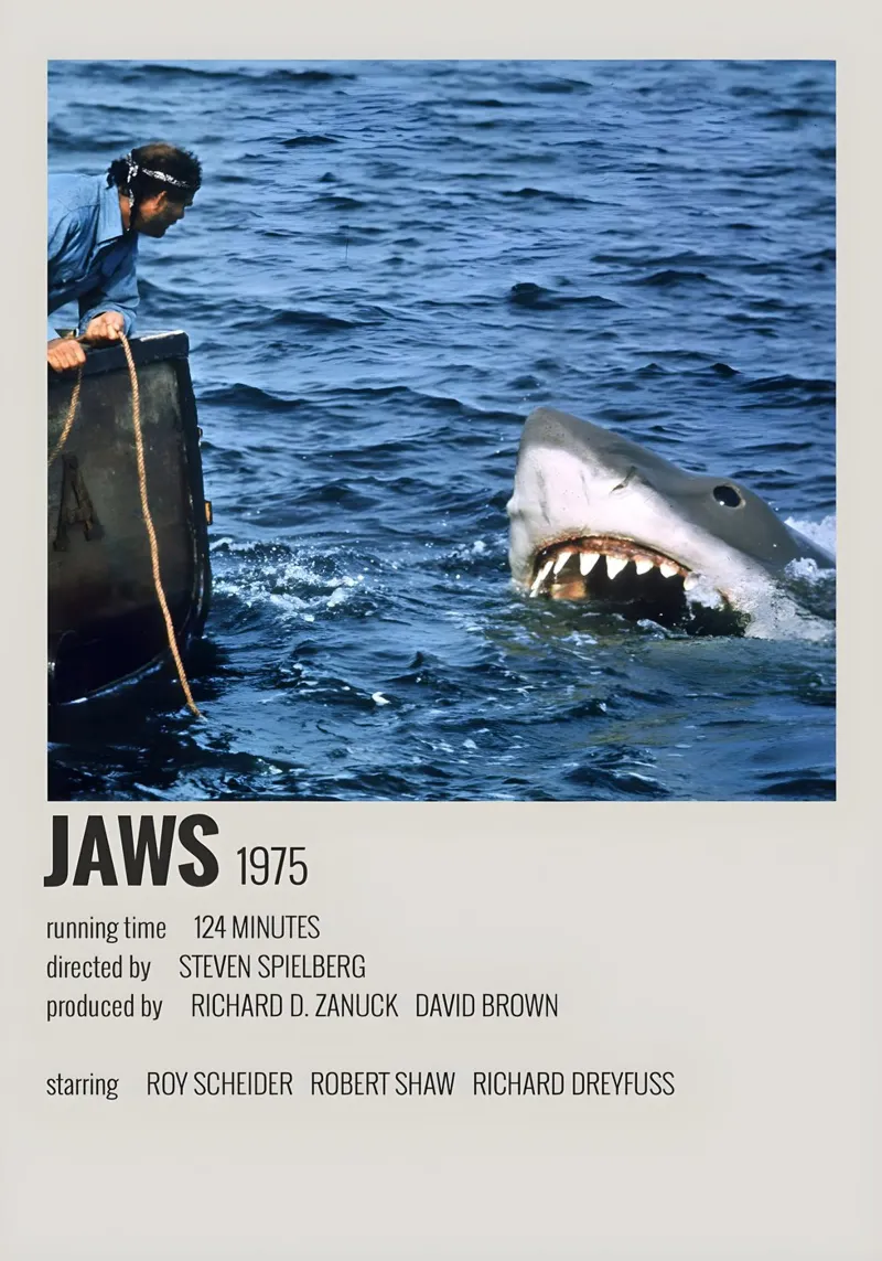 JAWS 1975 pellicola backlit da MVFminimalist