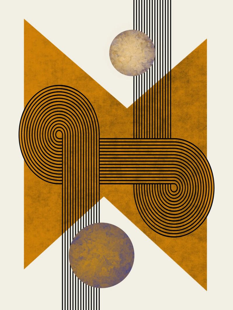 Mid century bronze 05 poster by Little Dean