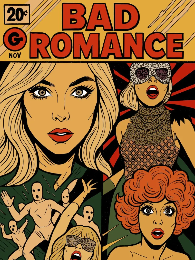 Lady GG Bad Romance poster con telaio in alluminio da lucasmeier