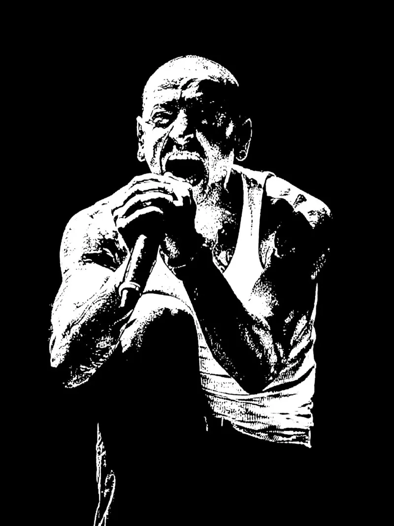 Bianco e nero chester bennington Arte carta hahnemühle da music soul