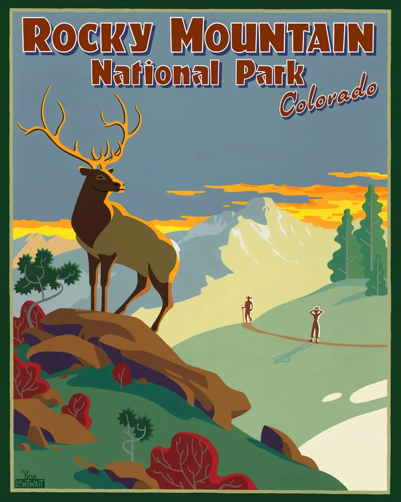 Parc national des Rocheuses toile avec Caisse américaine de williamsshop