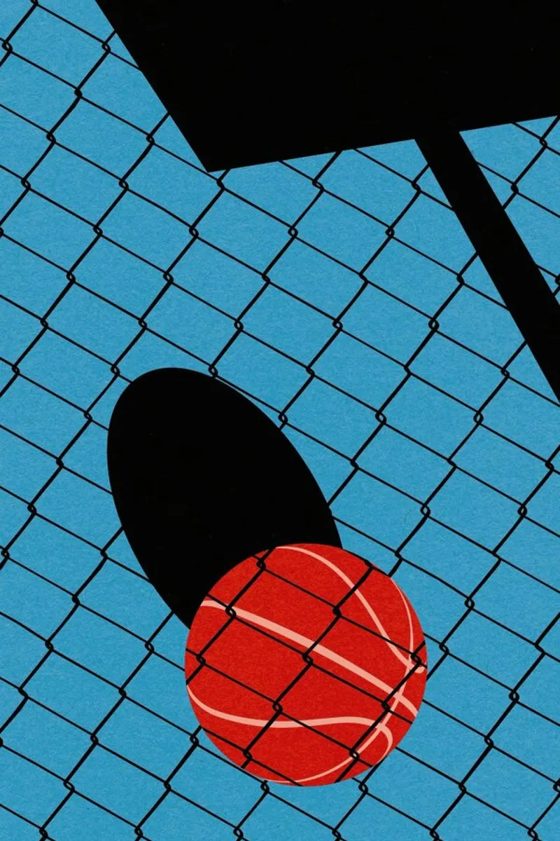 Backyard Basketball Court1 carta hahnemühle da Rosi Feist