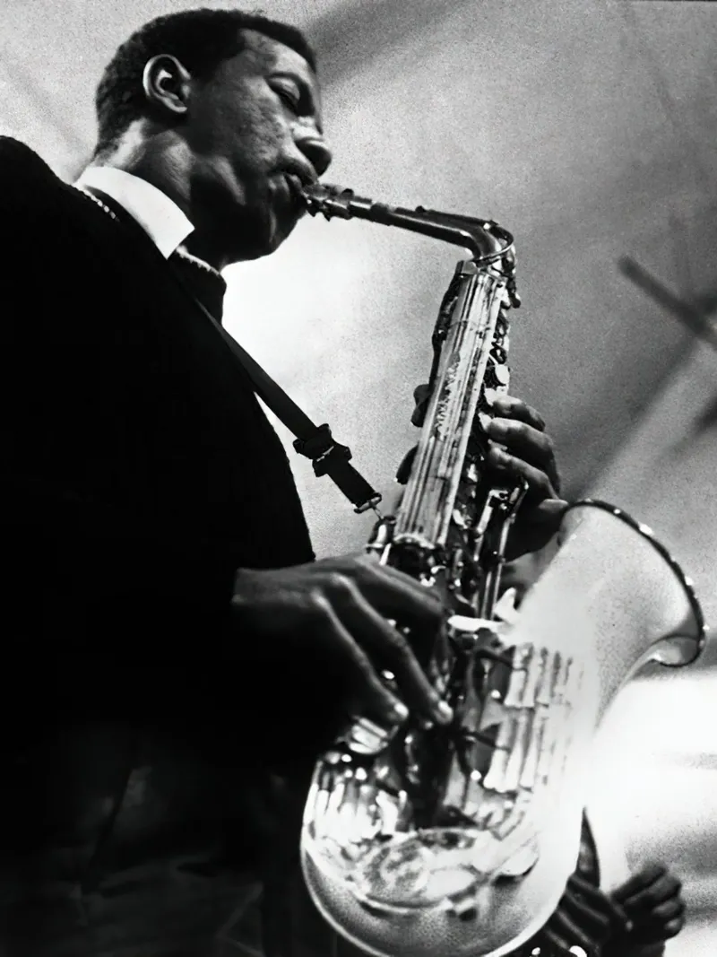 Il sassofonista Ornette Coleman C. 1959 pellicola backlit da williamsshop