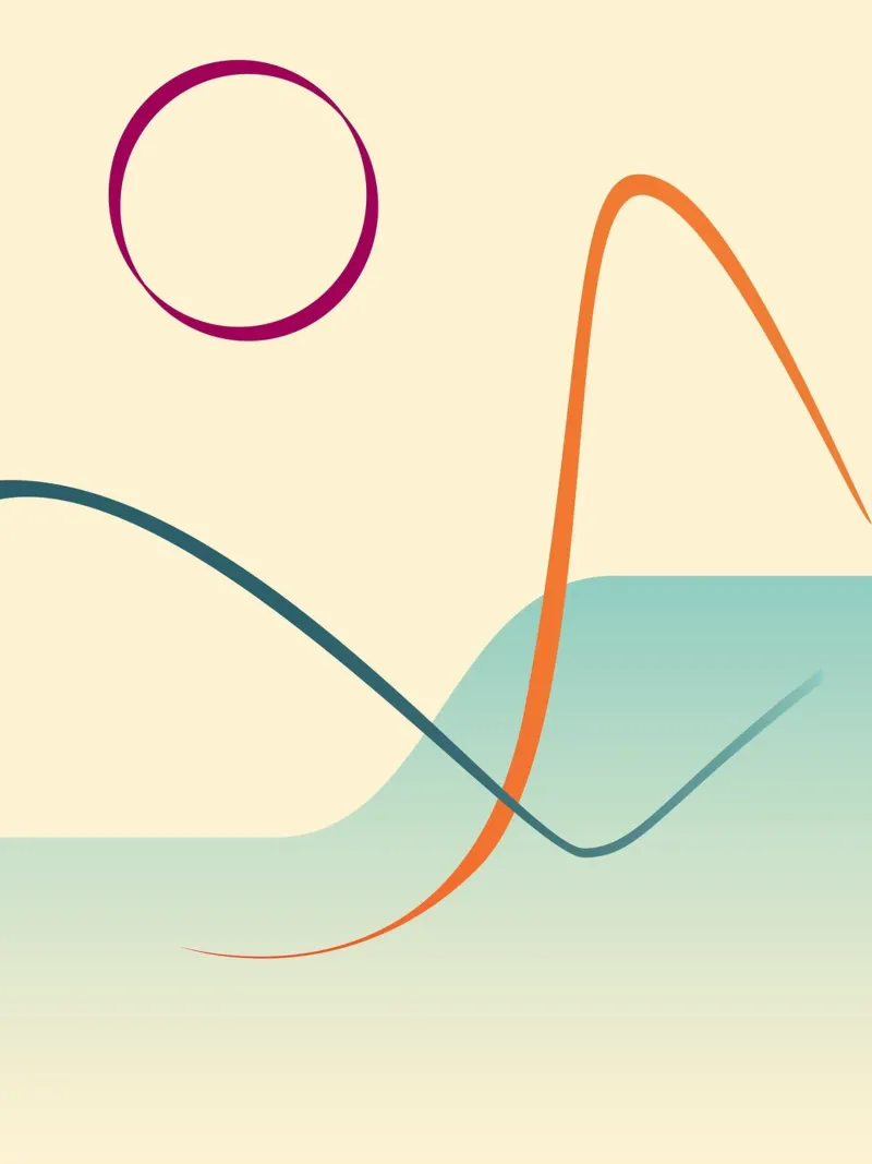 linee curve scena liscia carta hahnemühle da pastel color shape