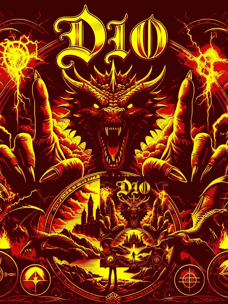dio band art pellicola backlit da vanhesling
