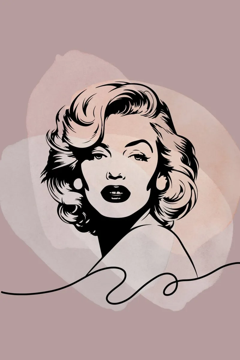 Marilyn-Line alluminio dibond da AESTHETIC VIBES by Isabel
