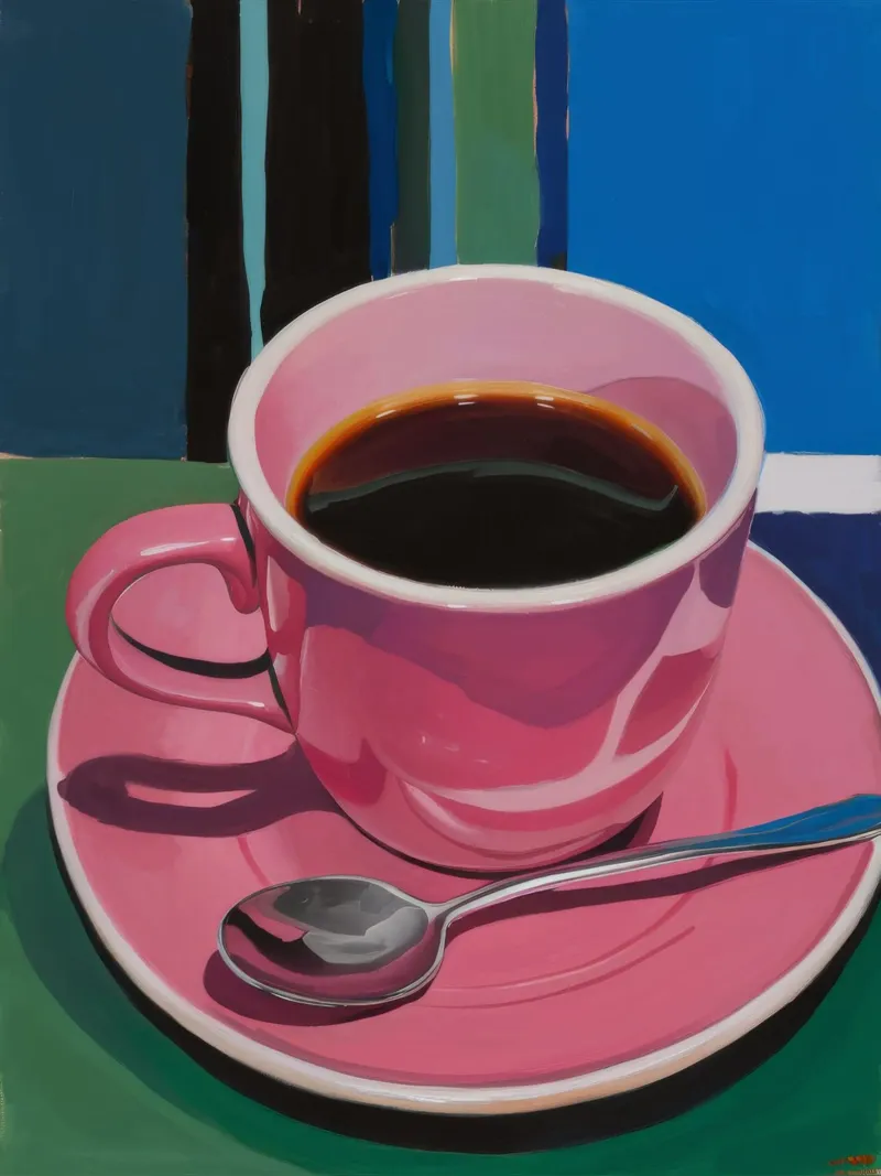 Immersione di caffè rosa alluminio dibond da Pan Denim