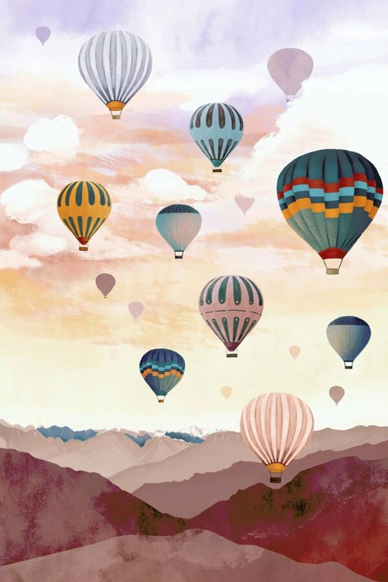 Airballoon Sky Poster von Goed Blauw