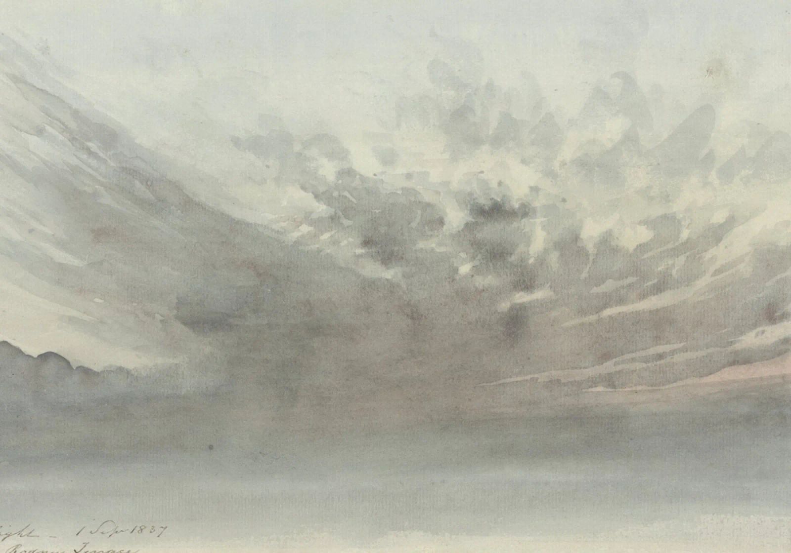 Dynamic Cloudscape: Moody Sky Study, Atmospheric Art poster by ClubArt