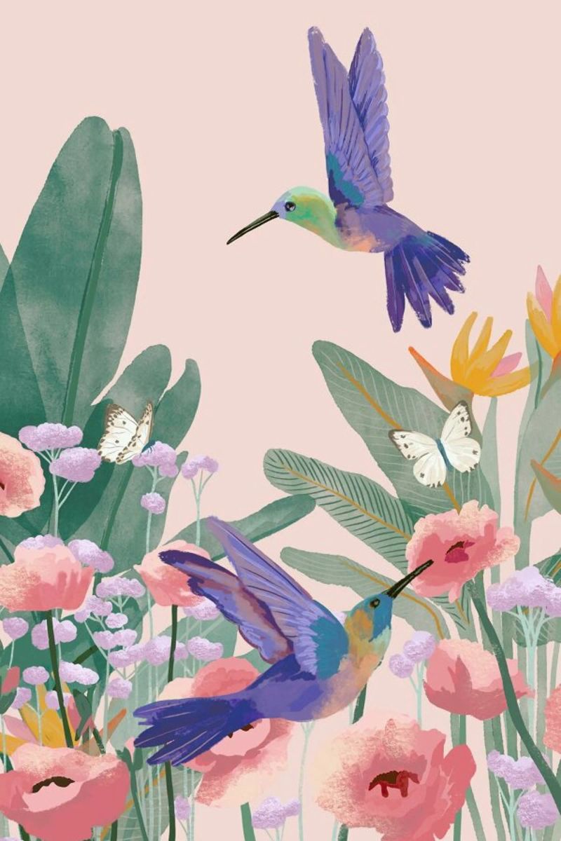 Hummingbirds poster by Goed Blauw