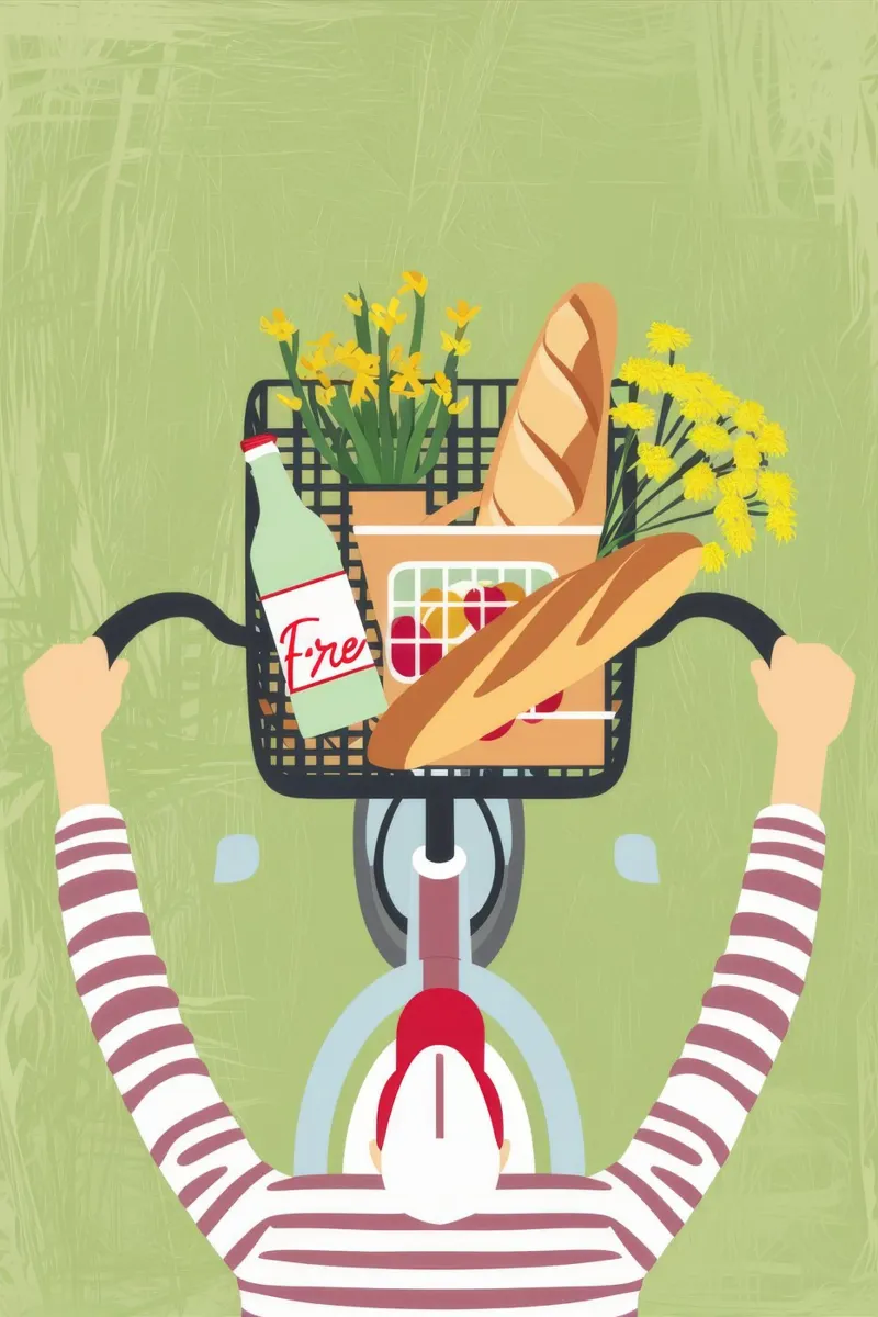 Baguette Bicycle Joy Hahnemühle von Haven Fantasy