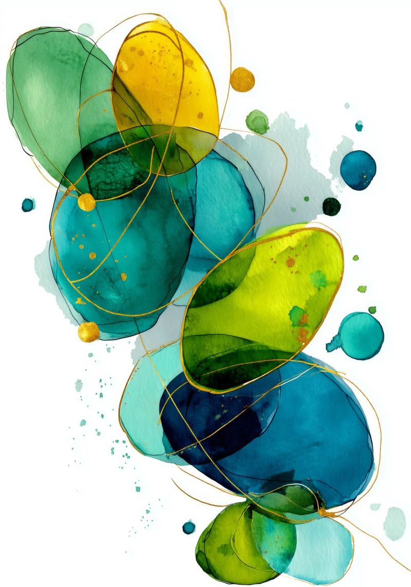 Abstraction no 4 canvas by Justyna Jaszke JBJart