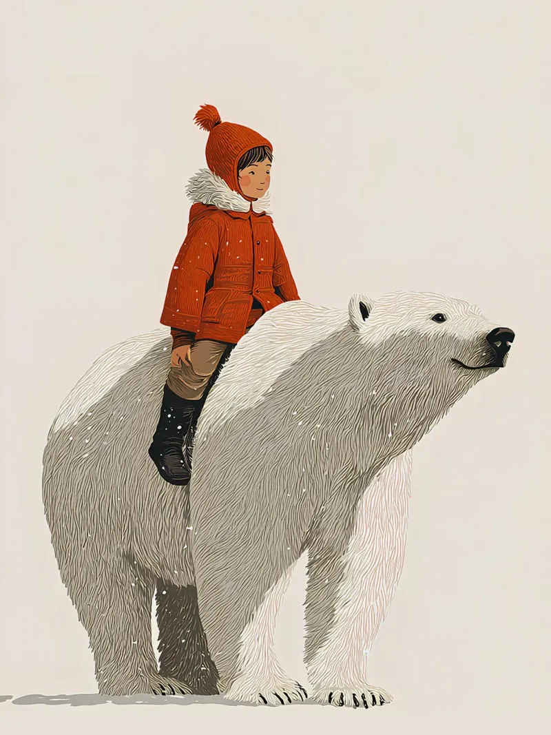 Fuerte como un oso, libre como un niño metacrilato de Fearless Friends