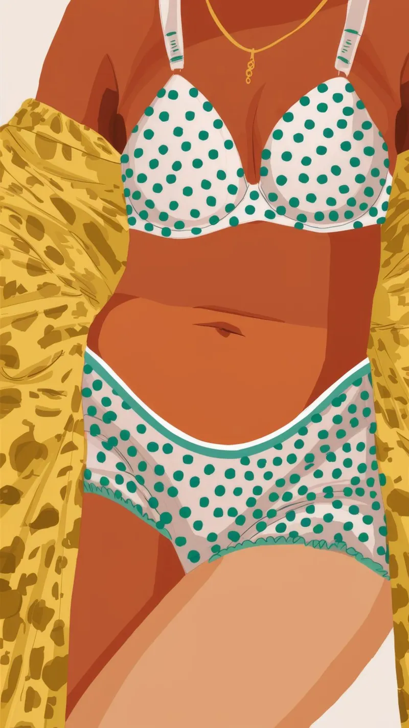 Leopard Print Bikini canvas by Haven Fantasy