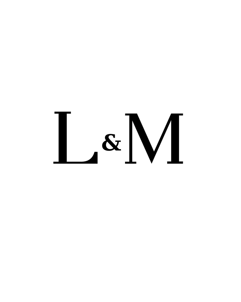 Lettera L & M design | Regalo personalizzato per le coppie poster con telaio in legno da StrindesignStudio