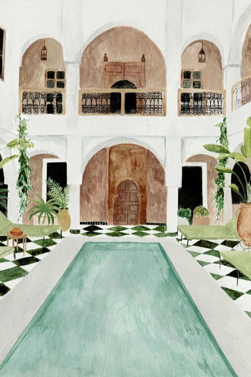 Riad alluminio dibond da Isabelle Vandeplassche