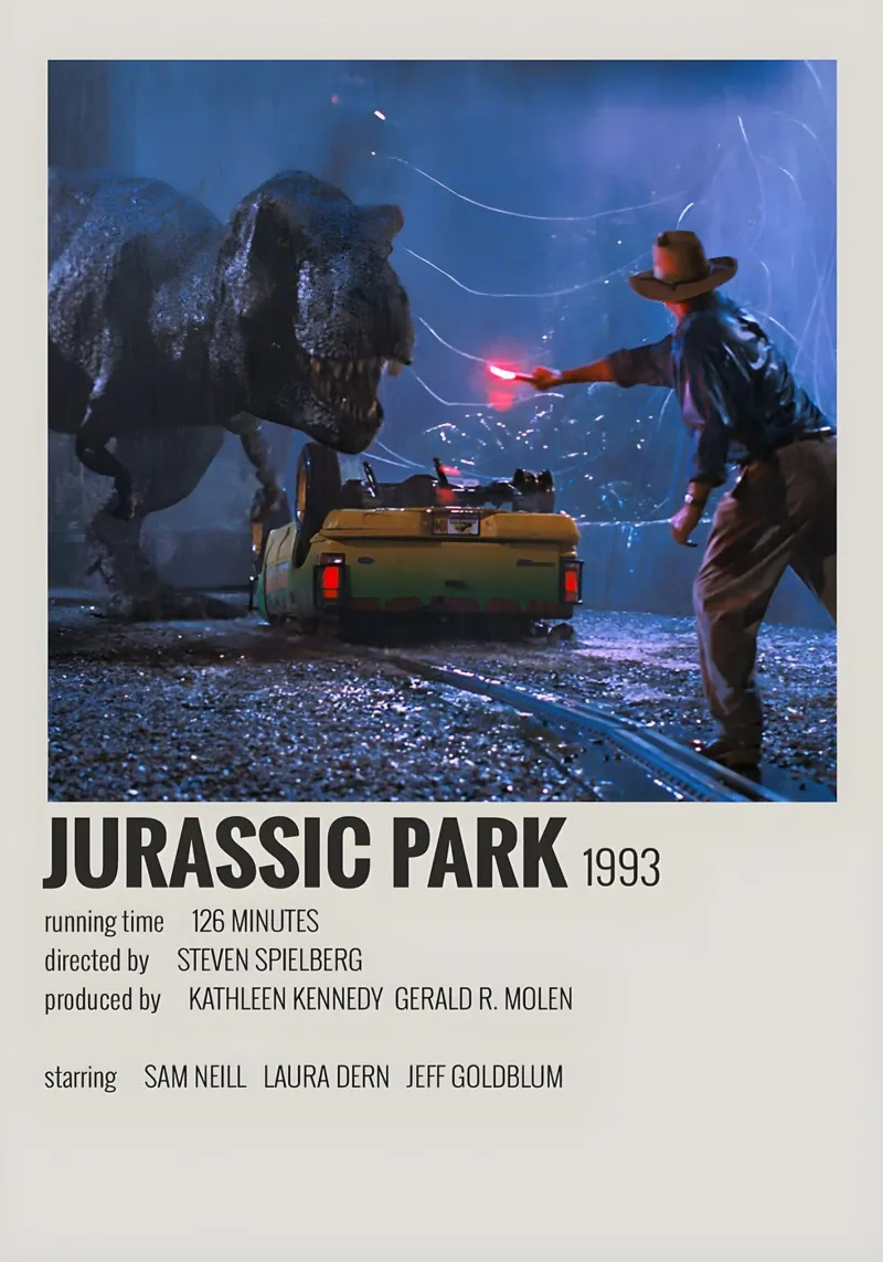 JURASSIC PARK 1993 acrylic glass by MVFminimalist