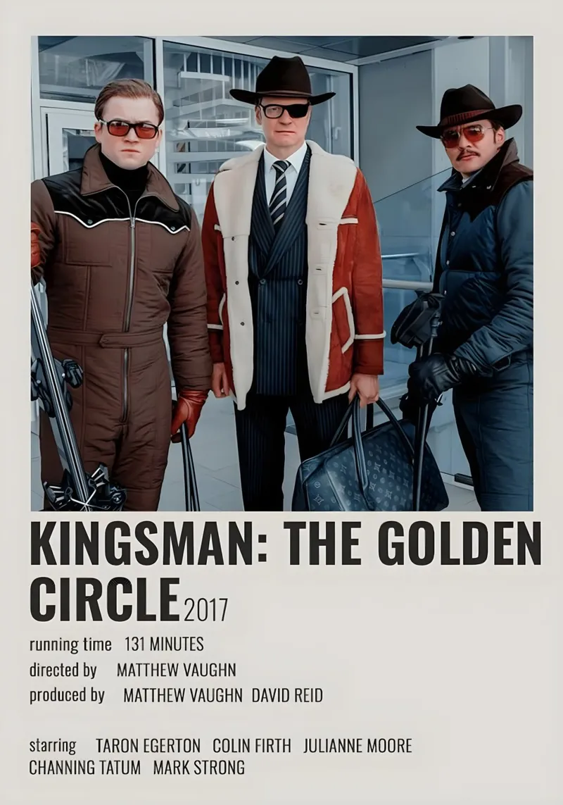 KINGSMAN THE GOLDEN CIRCLE 2017 pellicola backlit da MVFminimalist