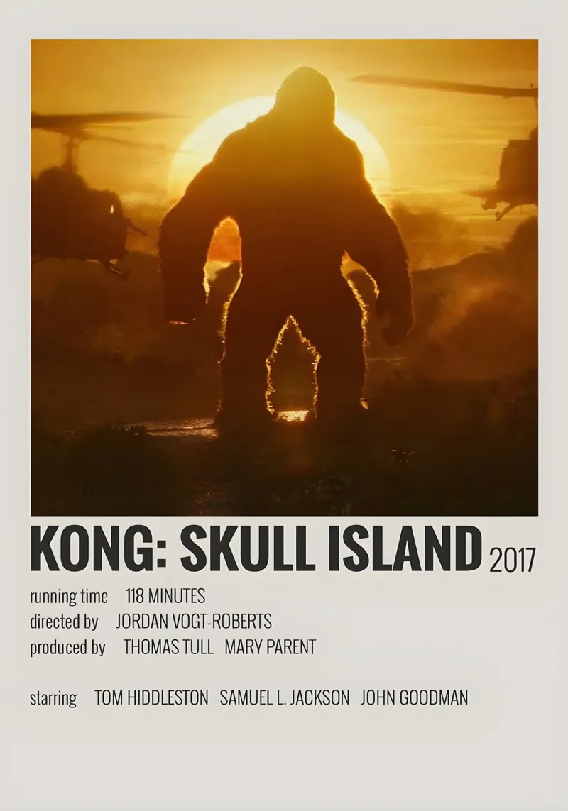 KONG SKULL ISLAND 2017 carta hahnemühle da MVFminimalist