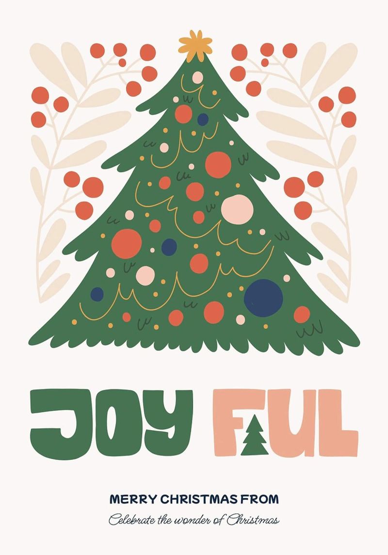 Frohe Weihnachten Poster von Brandi N Huskey